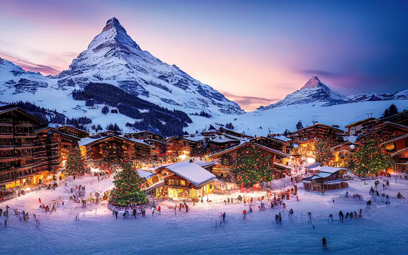 December digital calendar 2024-visit switzerland-hublogistics-Zermatt-logistics switzerland